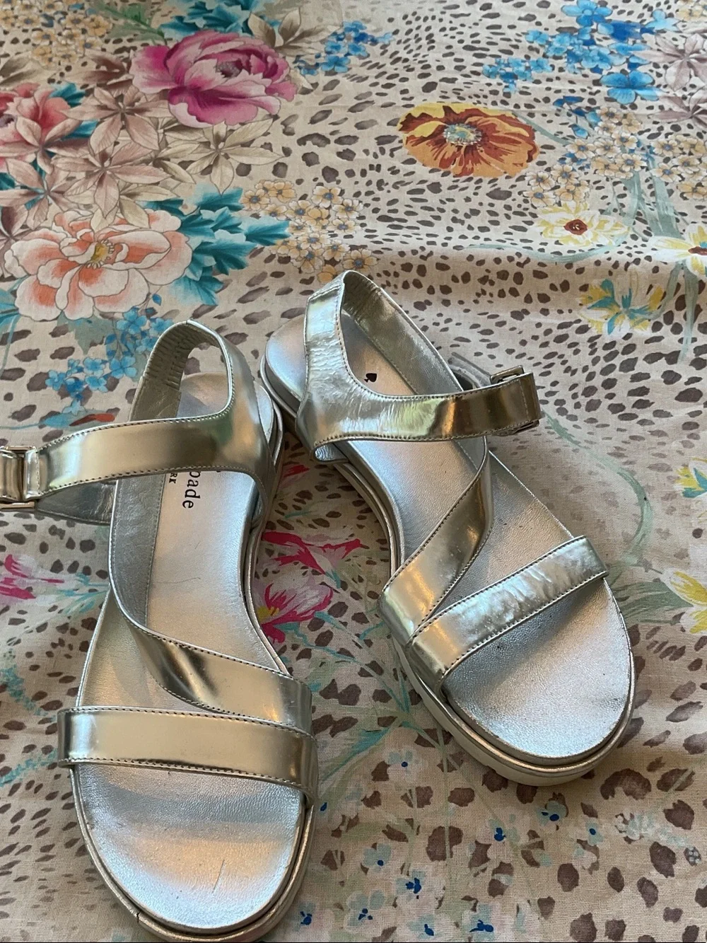 kate spade McKee Silver Sport Sandals